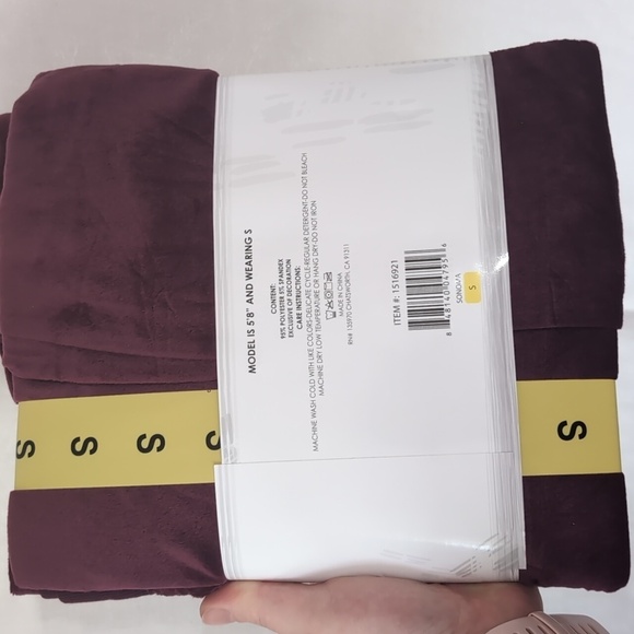 honeydew Purple Super Soft Fleece Lounge Set Long Sleeve Top and Pants Sz Small - Picture 2 of 2